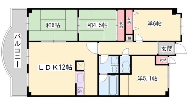 デメテル高取台の物件間取画像